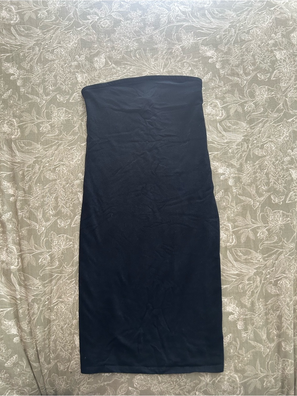 Simple Strapless Black Bodycon Tube Dress
